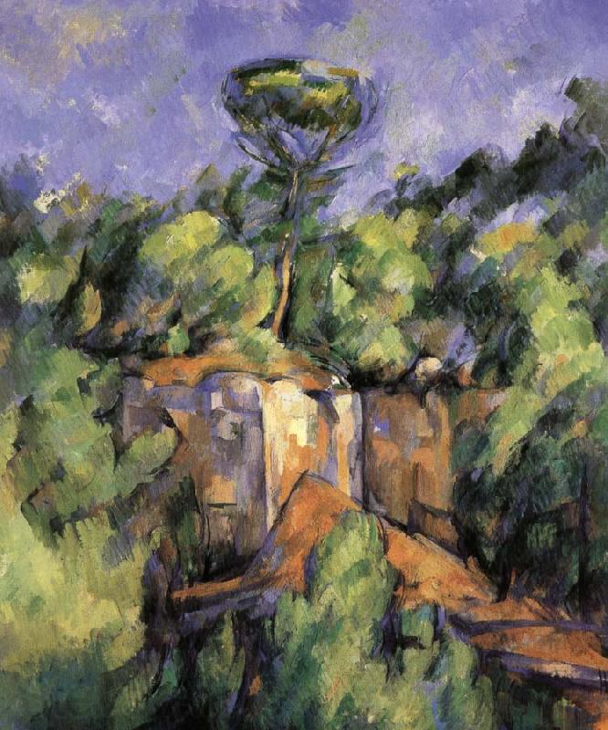 Paul Cezanne landscape rocks 2 Norge oil painting art